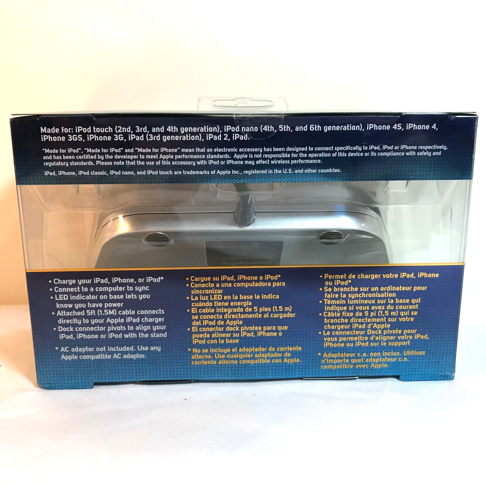 DigiPower Universal Apple Power Dock for iPad/iPhone/iPod with 30Pin Connector