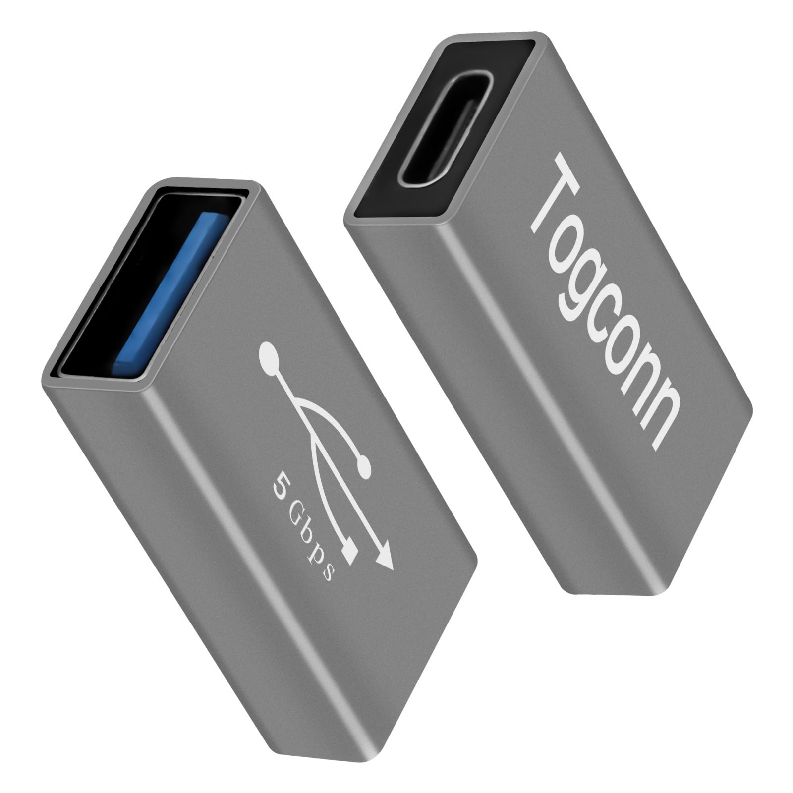 USB C to USB 3.0 Adapter (2 Pack),USB Type-C (Female) to USB A (Female) Coupl…