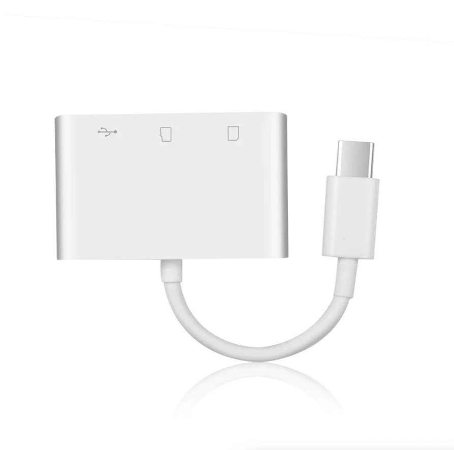 3 in 1 Hub Converter Type-C Adapter USB C SD Card Reader For MacBook Pro Laptop
