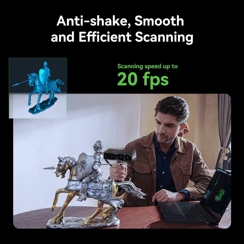 Creality 3D Scanner Otter Handheld 0.02mm 20FPS Full-Color Scan with Scan Bridge
