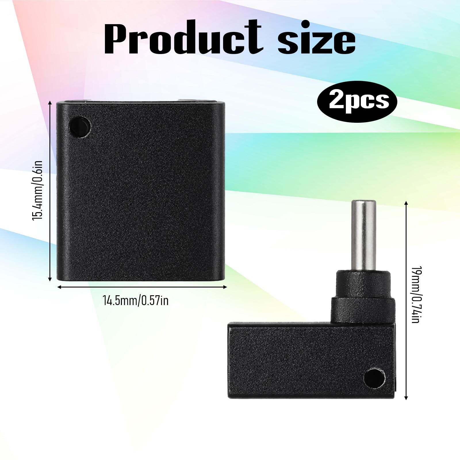 2 Pcs 90 Degree USB C to USB Adapter, Right Angle Type-C (Male) to USB-A (Fem…