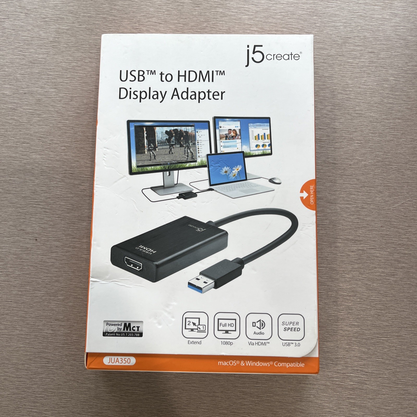 J5Create USB 3.0 To HDMI Display Adapter Jua350 MacOs & Windows New