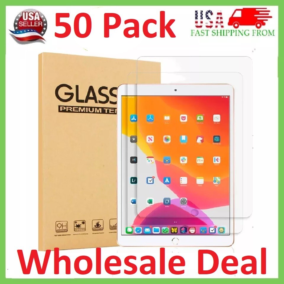 [50 Pack] Glass Screen Protector for iPad 10th Generation (10.9 inch 2022 model)