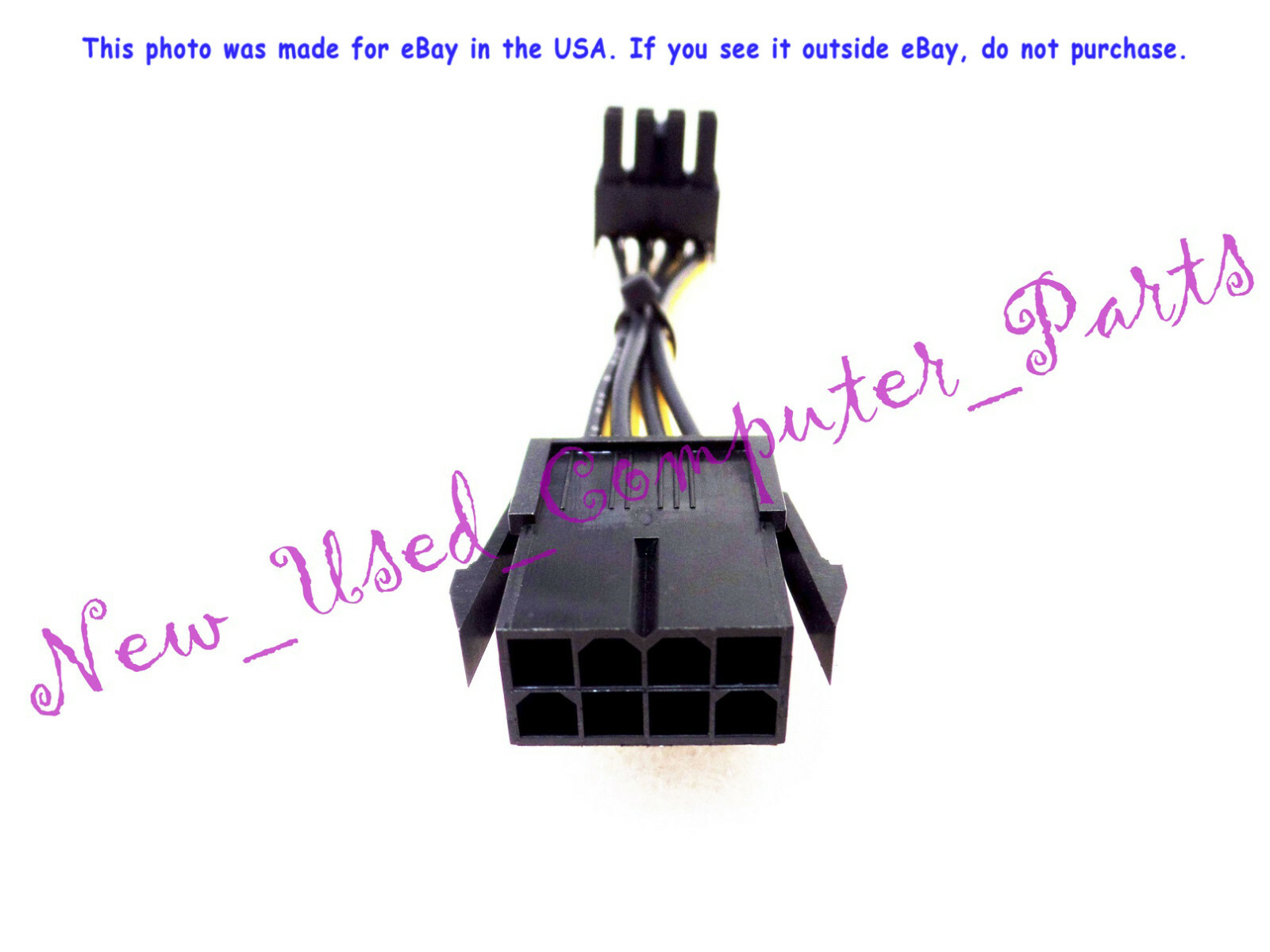 🔥 (11mm Tall) Low Profile 8-Pin (4+4) CPU to 8-Pin 12V CPU Power Cable Adapter