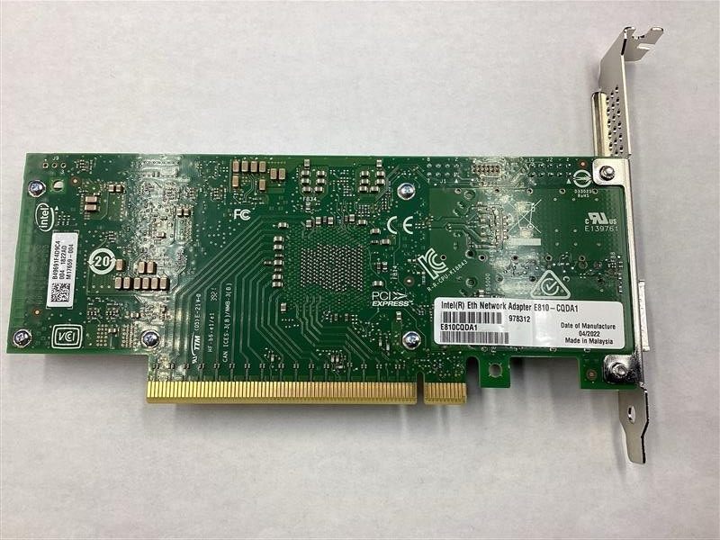 Intel E810-CQDA1 100Gigabit Ethernet Card PCI Express 4.0 x16 -1 Port