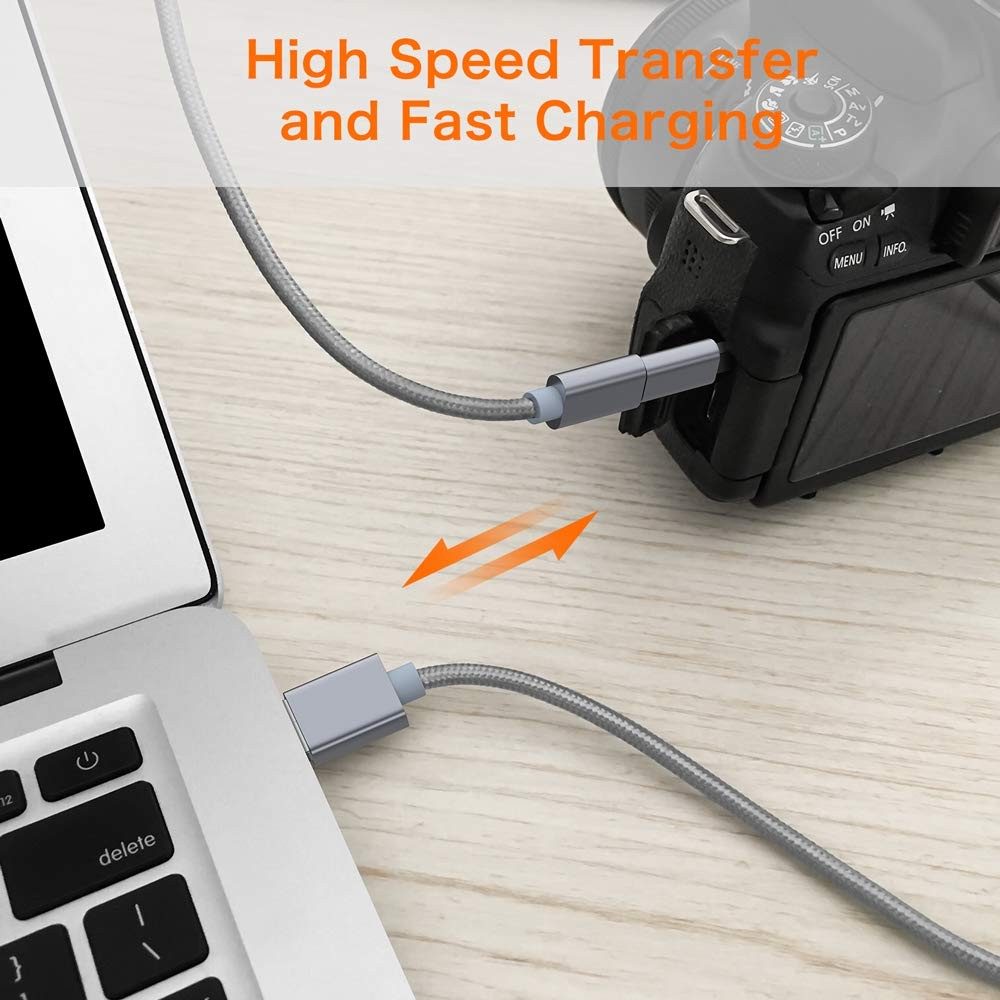 USB C to Mini USB 2.0 Adapter, 2PackType C Female to Mini USB 2.0 Male Conver…