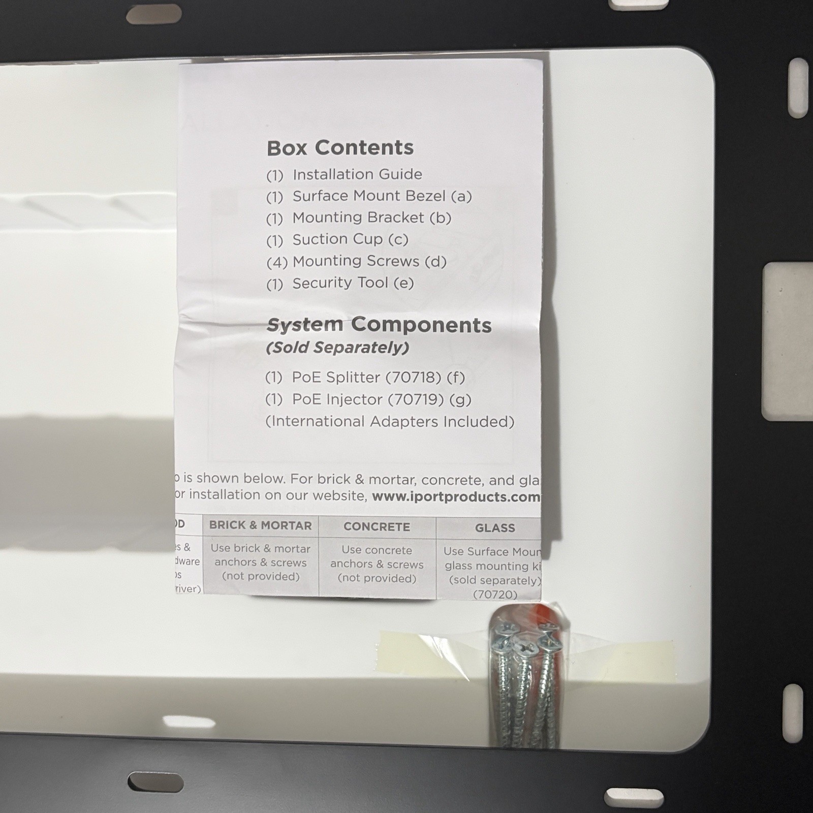 iPort Surface Mount Bezel for Apple iPad Pro 12.9″ – Black – New Open Box
