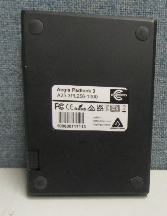 Apricorn Aegis Padlock 3 256-bit AES XTS Encryption 1TB A25-3PL256-1000