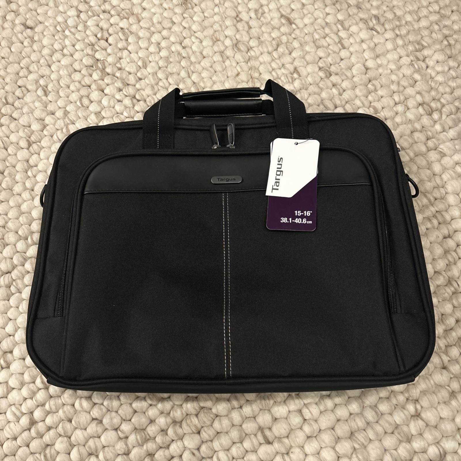 Targus Classic Laptop Bag 15-16 Inch, Black, Size 15.94 x 2.76 x 12.01