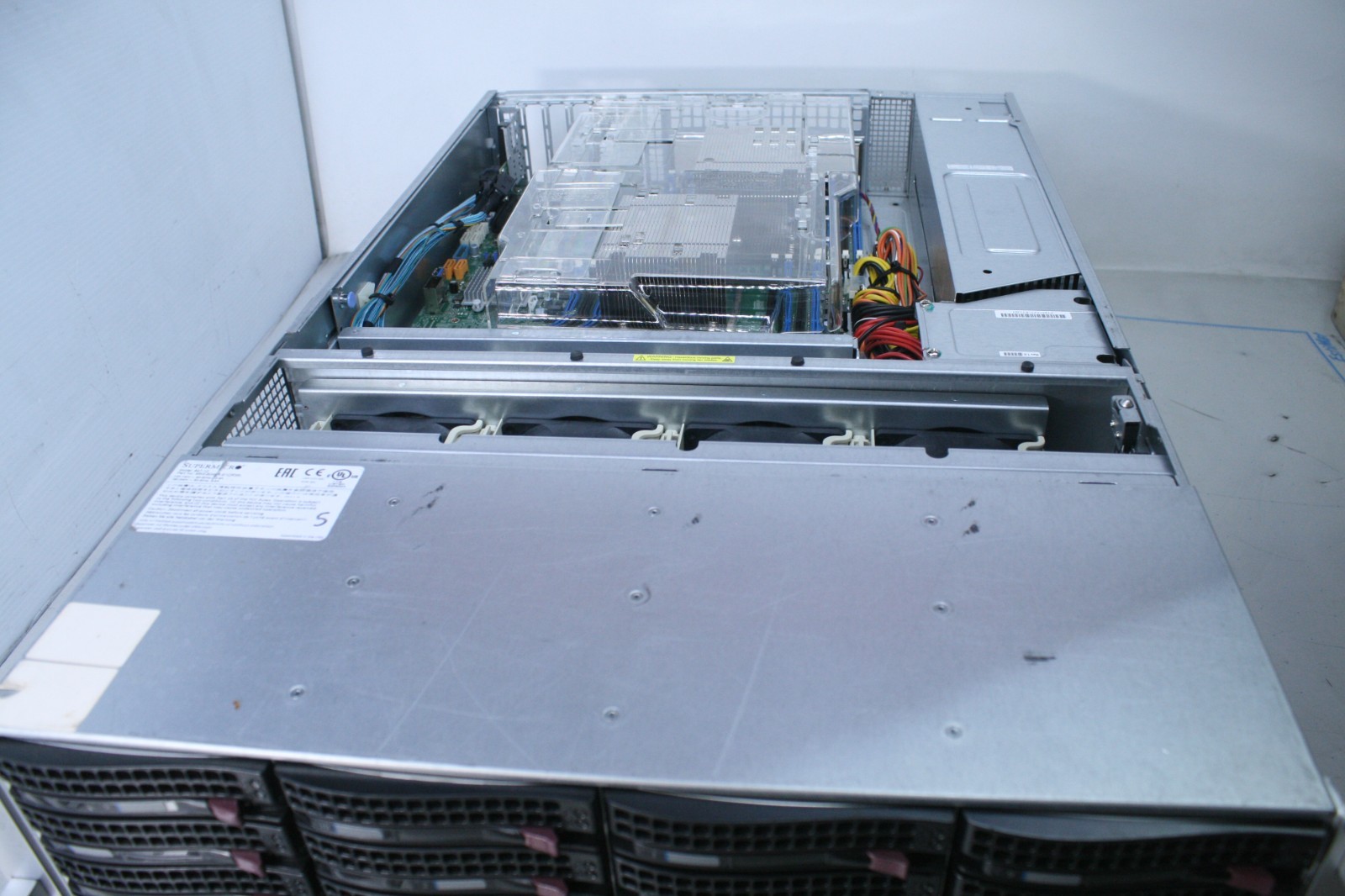 SUPERMICRO 4U 36BAY SERVER X10DRH-IT 2X E5-2697A V4 NO RAM NO RAID 2X 1280W (T7)