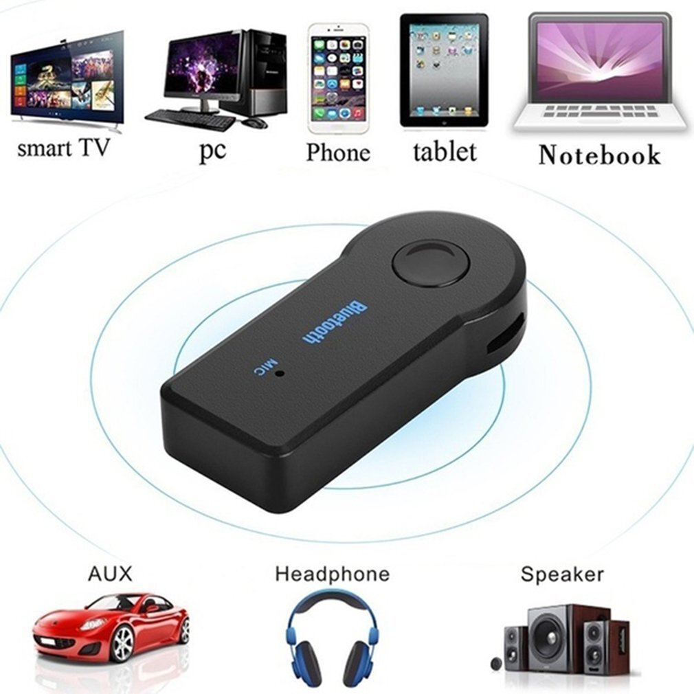 Wireless Bluetooth Receiver 3.5mm AUX Audio Stereo Music Home Car Adapter TO