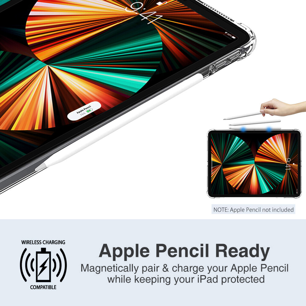 Protective Back Cover for iPad Pro 11-inch 2nd Case 2020, Transparent & Flexible