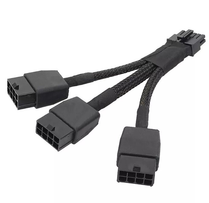 NVIDIA PCIe 12VHPWR 12-pin to 3x PCIe 8-pin Adapter Cable (12CF1-1PW138-30R)