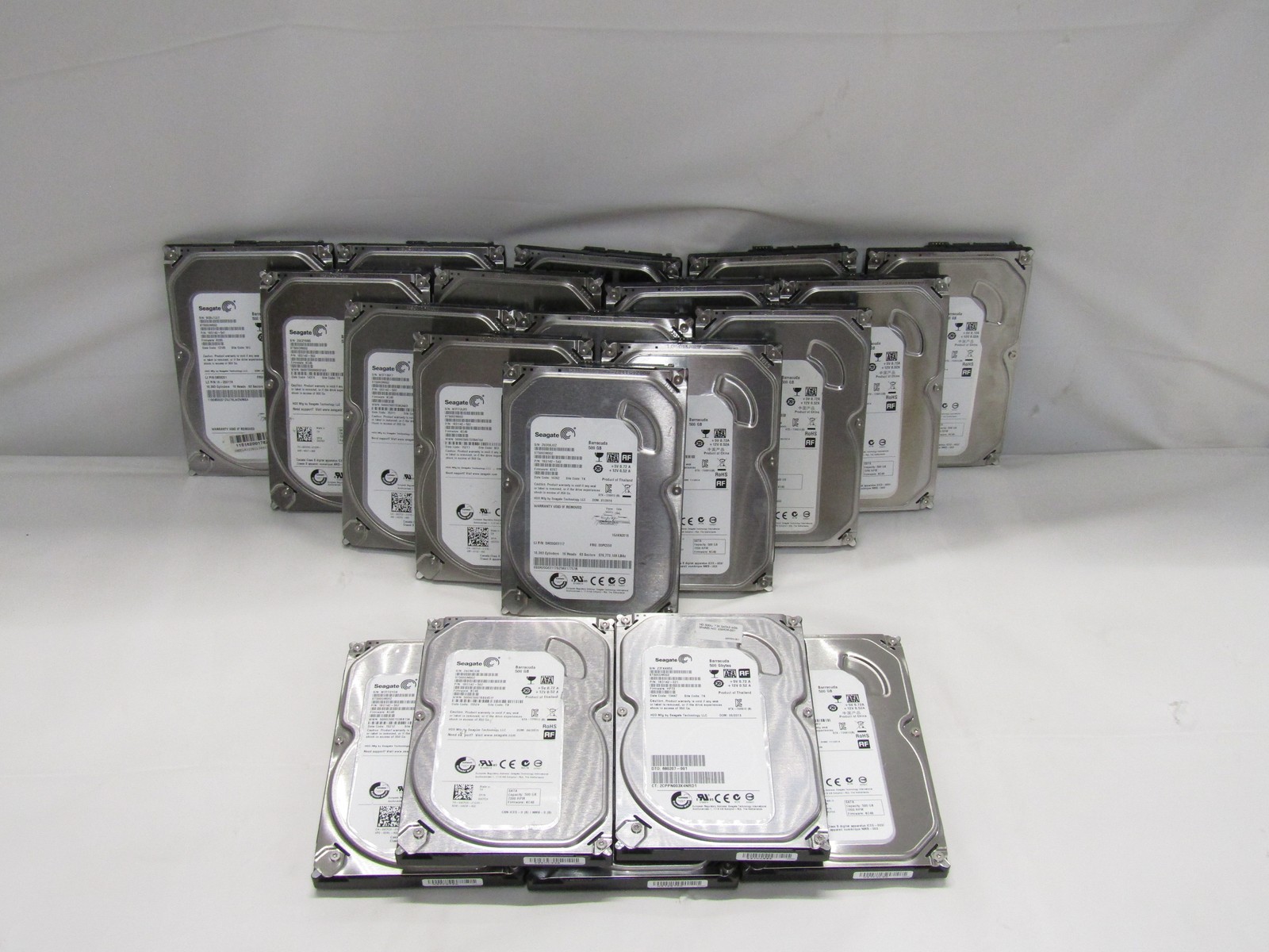Lot of 20 Seagate ST500DM002 500GB 7200RPM 3.5″ SATA HDD 16MB Cache Hard Drive