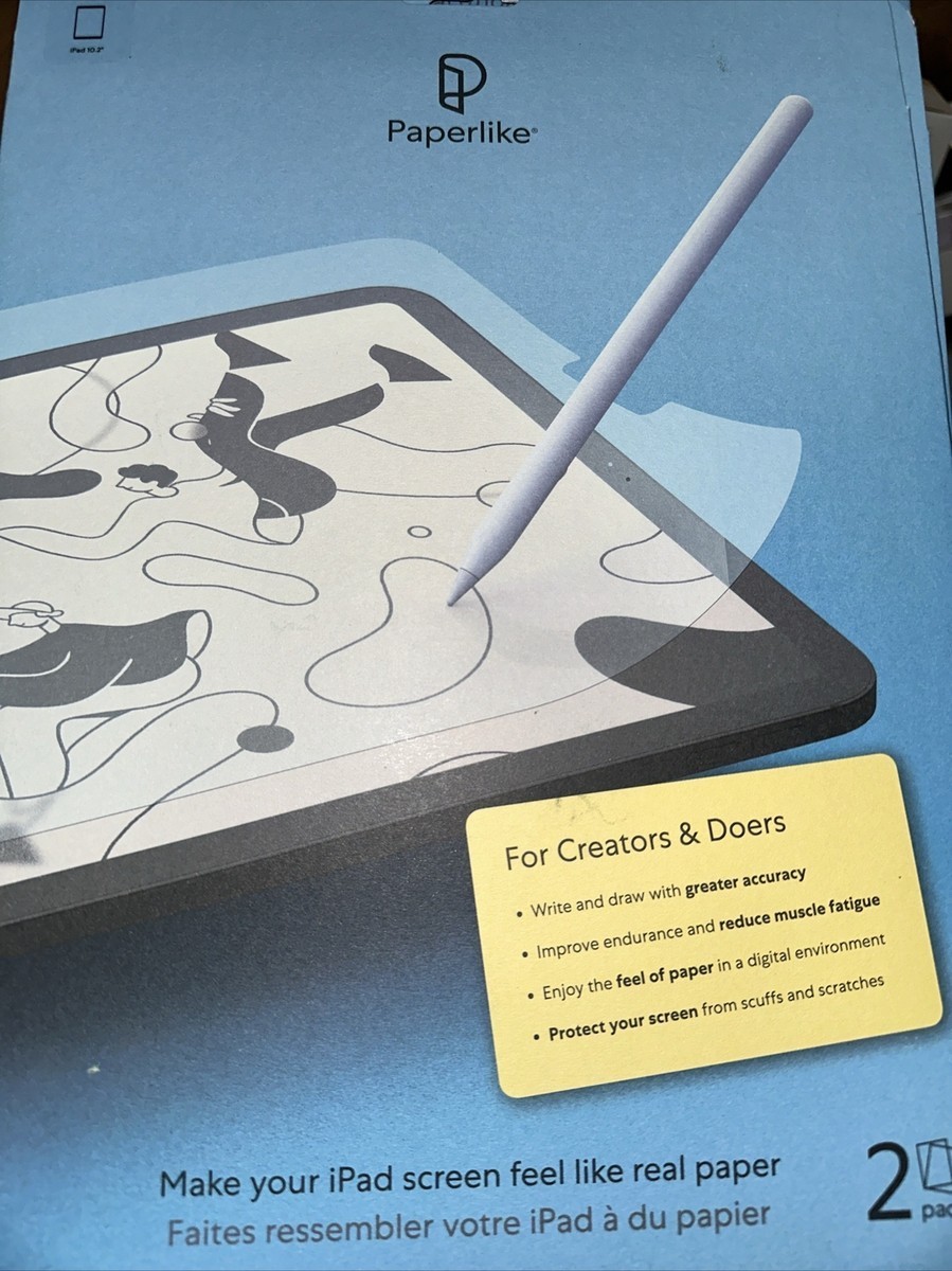 Paperlike 2 Pack iPad 10.2″- Screen Protector for Drawing/Writing Like On Paper