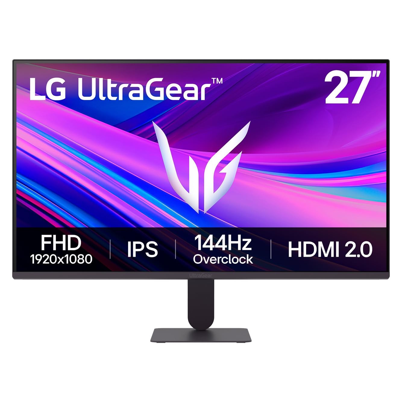 LG UltraGear 27G411A-B AUS 27-Inch Full HD IPS Gaming Monitor, 144Hz Overclock,