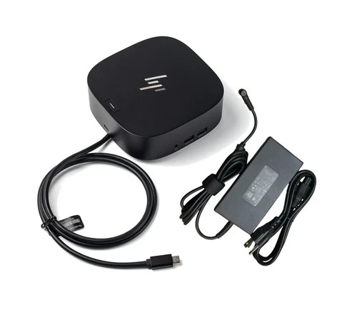 HP G5 USB-C Docking Station – Black (5TW10UT#ABA)