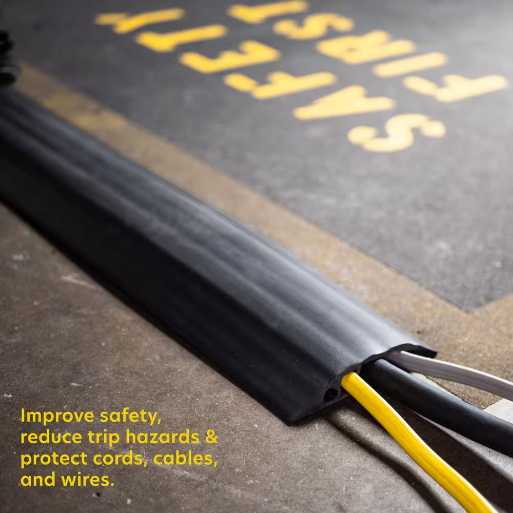 5 Ft. X 4.5 In. Industrial Grade 3-Channel Wire, Cord and Cable Protector