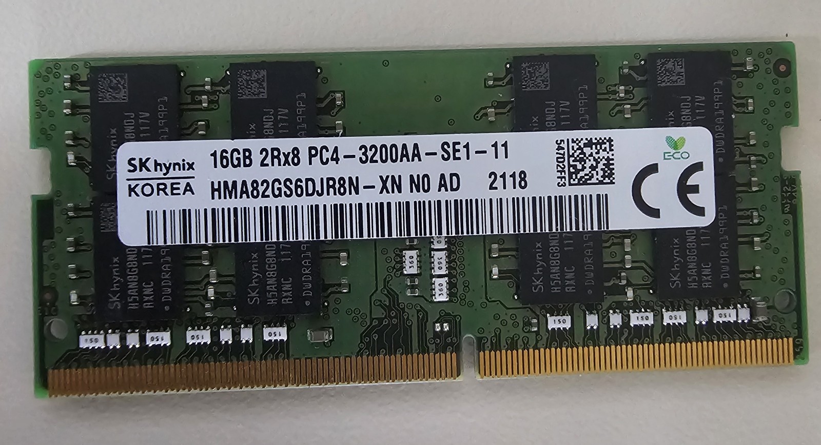 SK HYNIX 16GB 2Rx8 PC4-3200AA SO-DIMM LAPTOP MEMORY