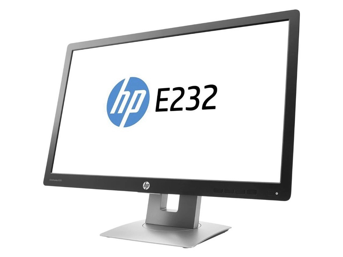 HP EliteDisplay E232 23″ FHD 1080P Widescreen IPS LED Monitor VGA DP HDM USB HUB