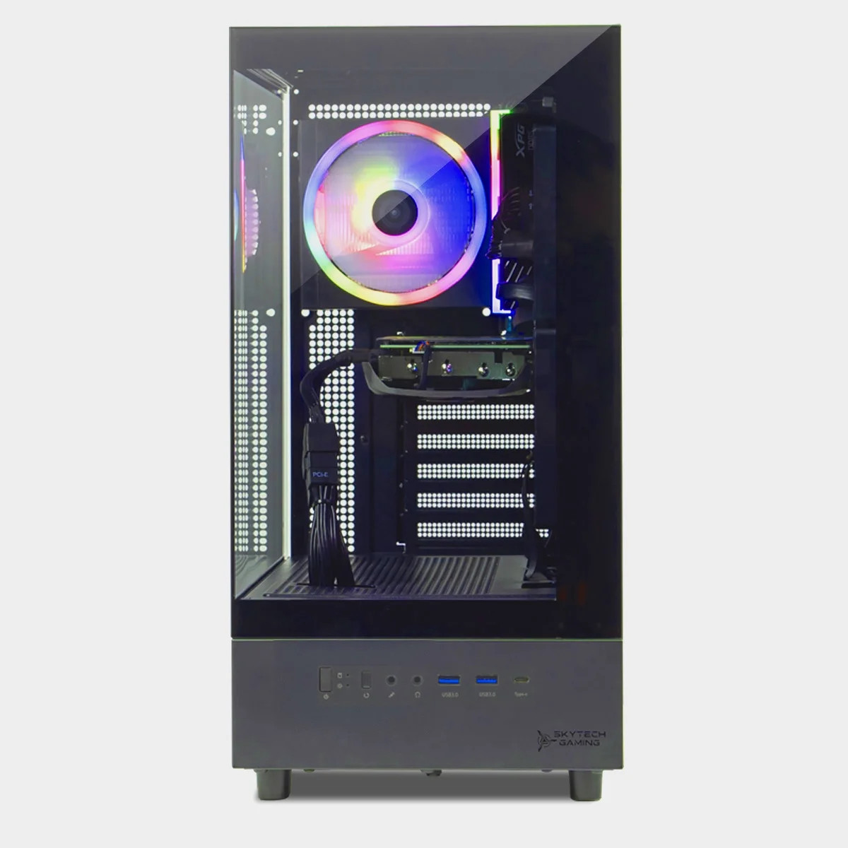 Skytech Gaming Azure 3 Gaming PC, AMD R5 5500, AMD RX 7600, 1TB, Win 11