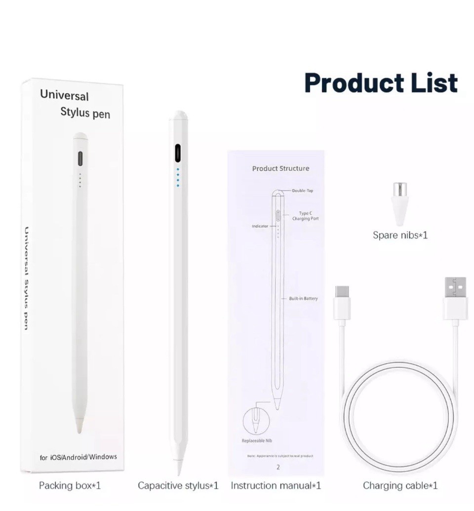 Universal Stylus Pen for Apple iPad/iPhone Samsung iOS&Android Phone Tablets
