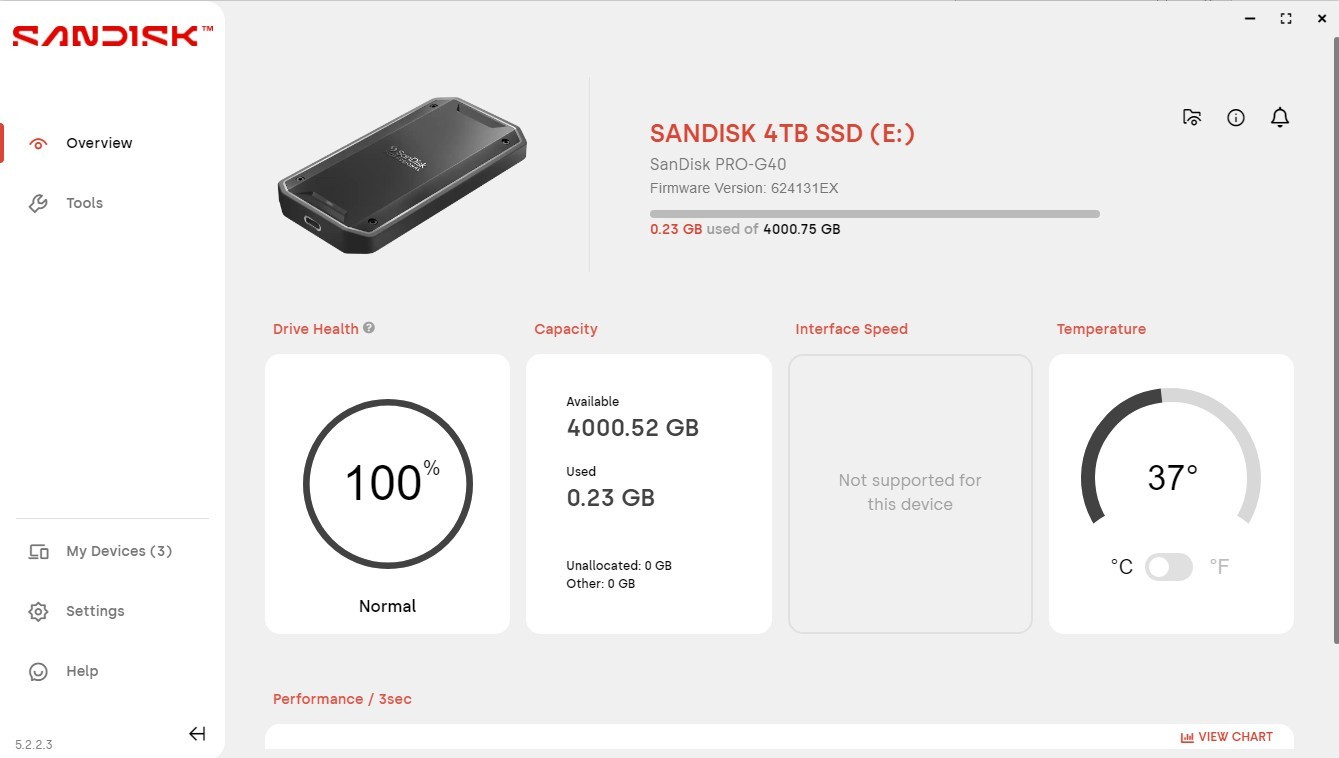 SanDisk Extreme PRO V2 4TB USB-C Portable External SSD (SDSSDE81-4T00-G25)