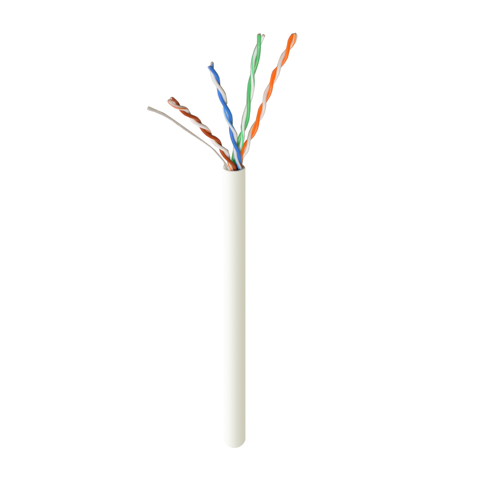 Cat5e UTP 1000ft Bulk Ethernet Network Cable 350 Mhz Copper Riser White