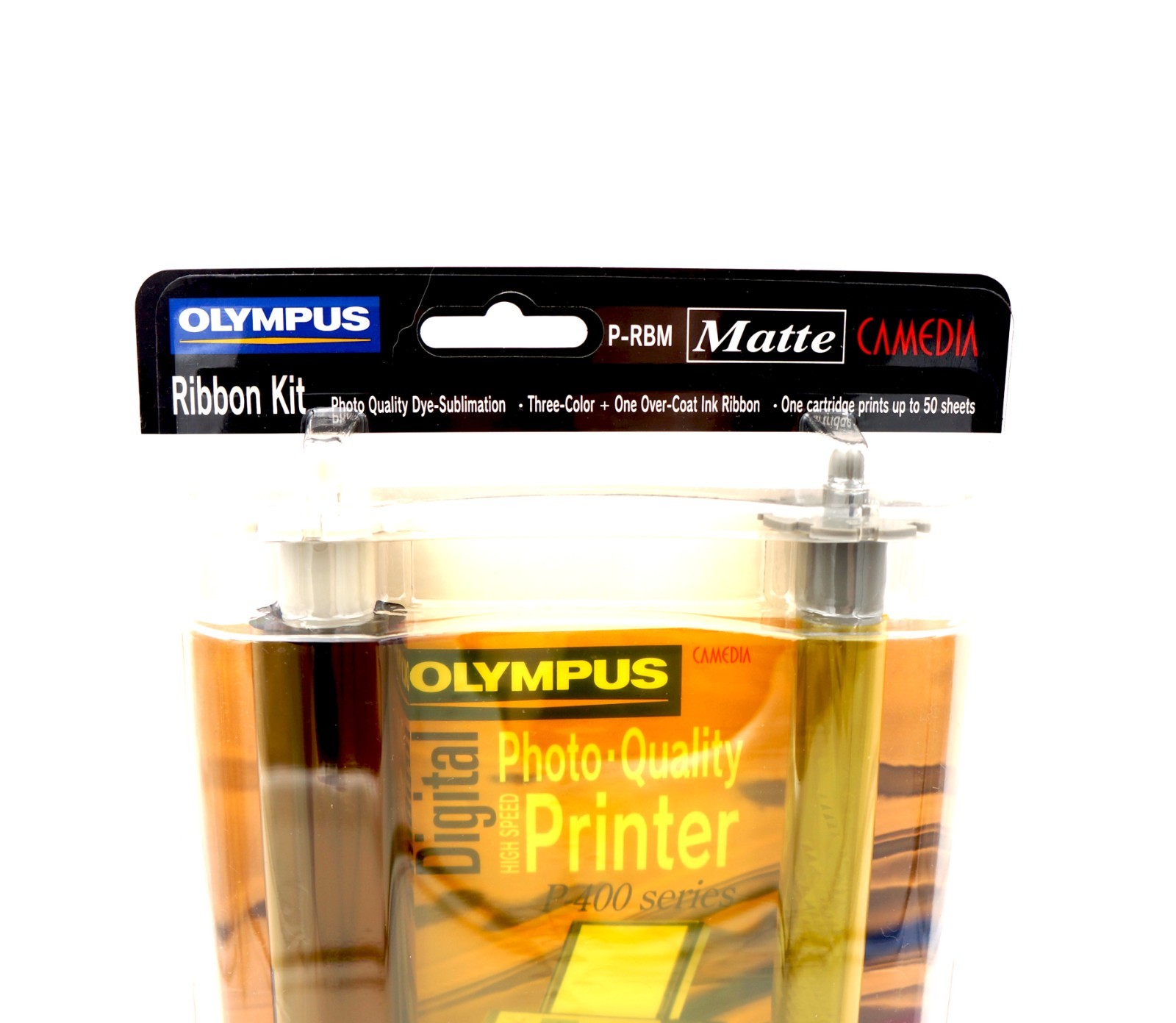 OLYMPUS P-400 Ribbon Kit Matte 200863 Print 50 Sheets P-RBM 10/03 Camedia Ink