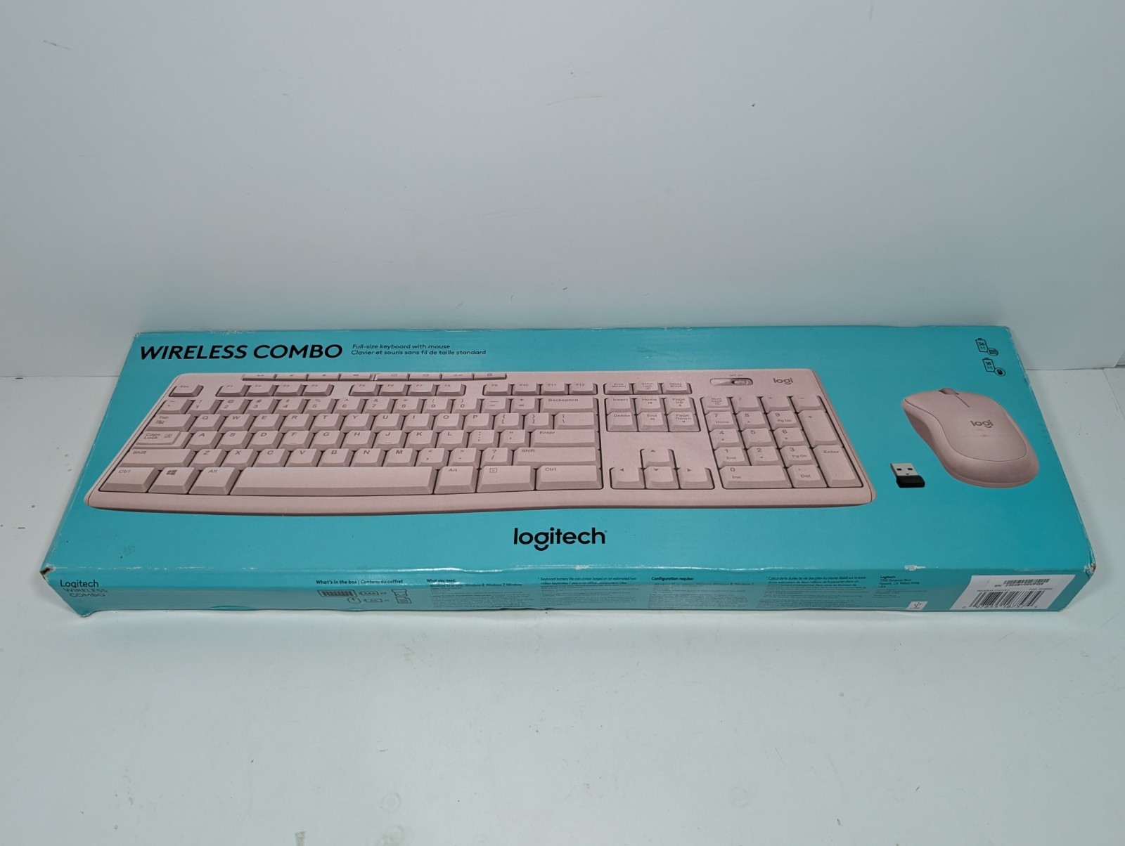 Logitech MK270 Wireless Keyboard & Mouse Combo, 2.4 GHz – Rose – Brand New