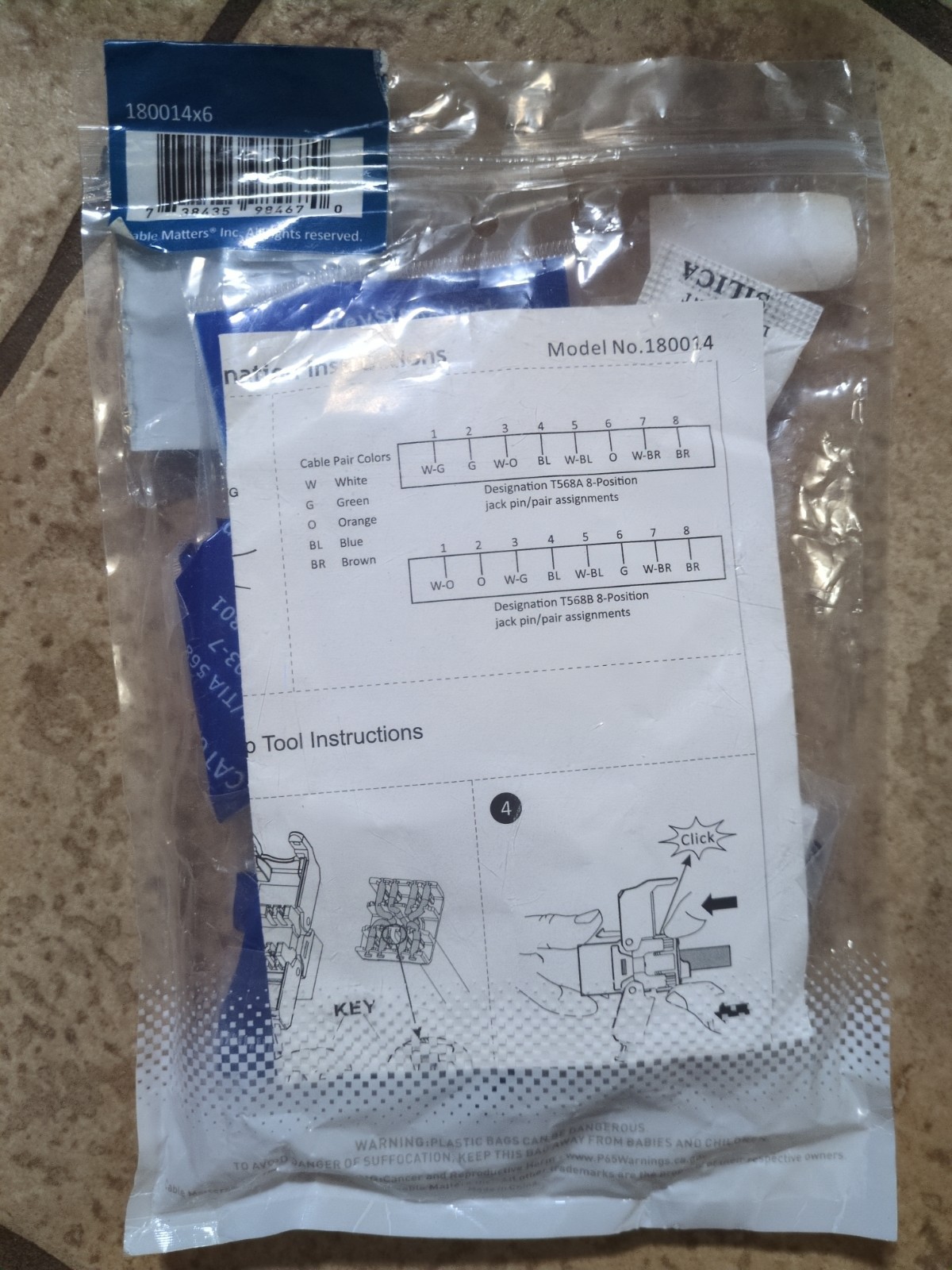 CAT 6A RJ45 Shielded Keystone Jack
