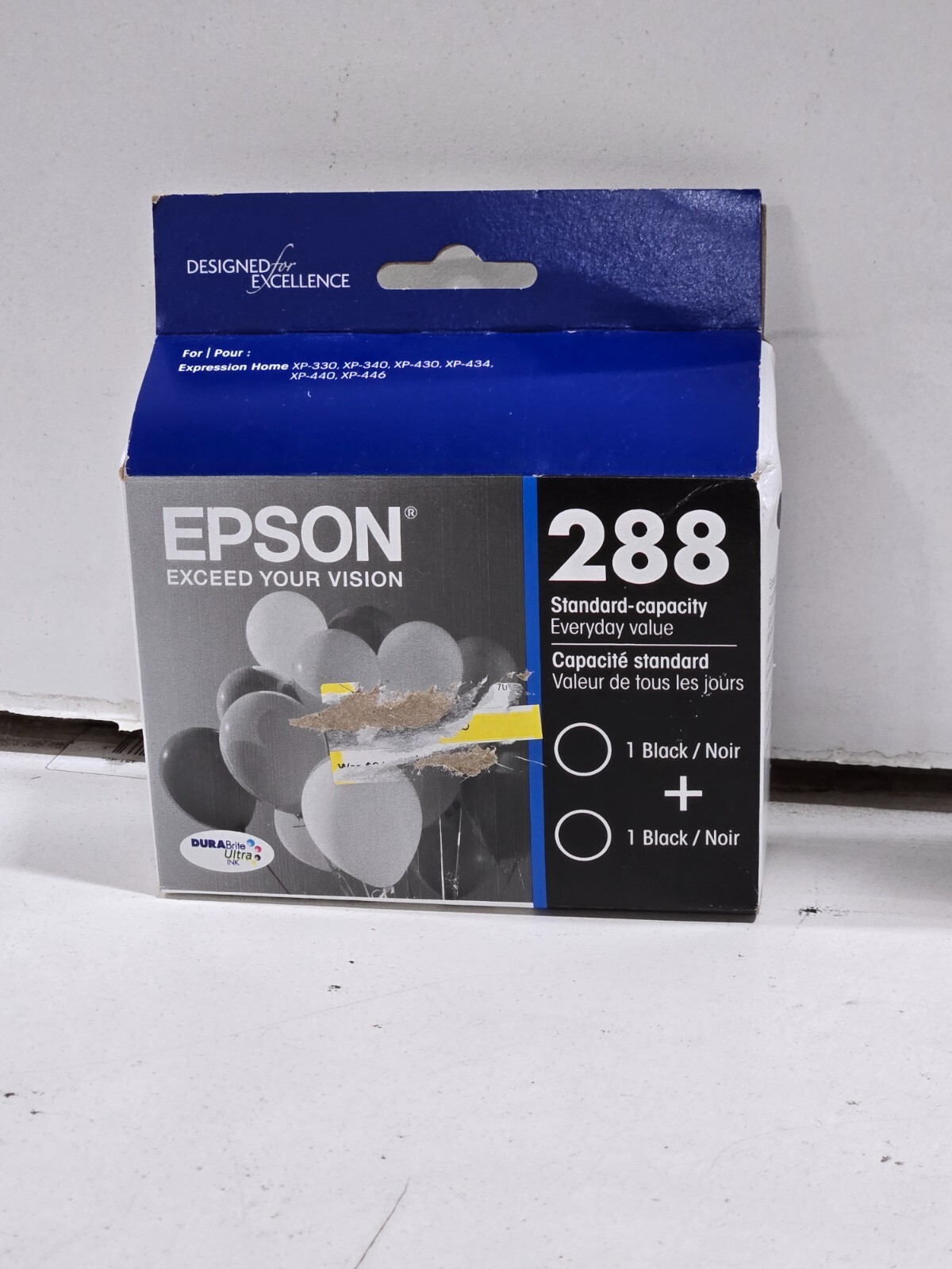Epson 288 2 Pack Ink Cartridges Black (T288120-D2) OEM