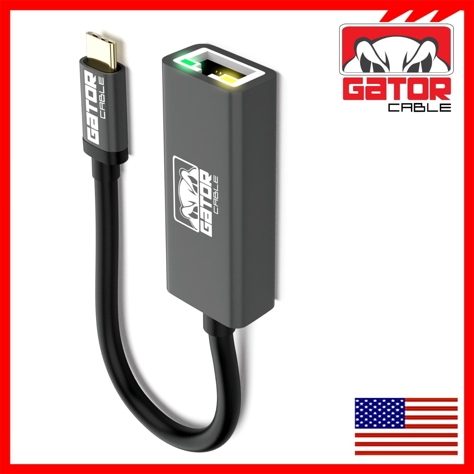 USB-C 3.1 Gigabit Ethernet LAN RJ45 1000Mbps Network Adapter for PC Mac Android