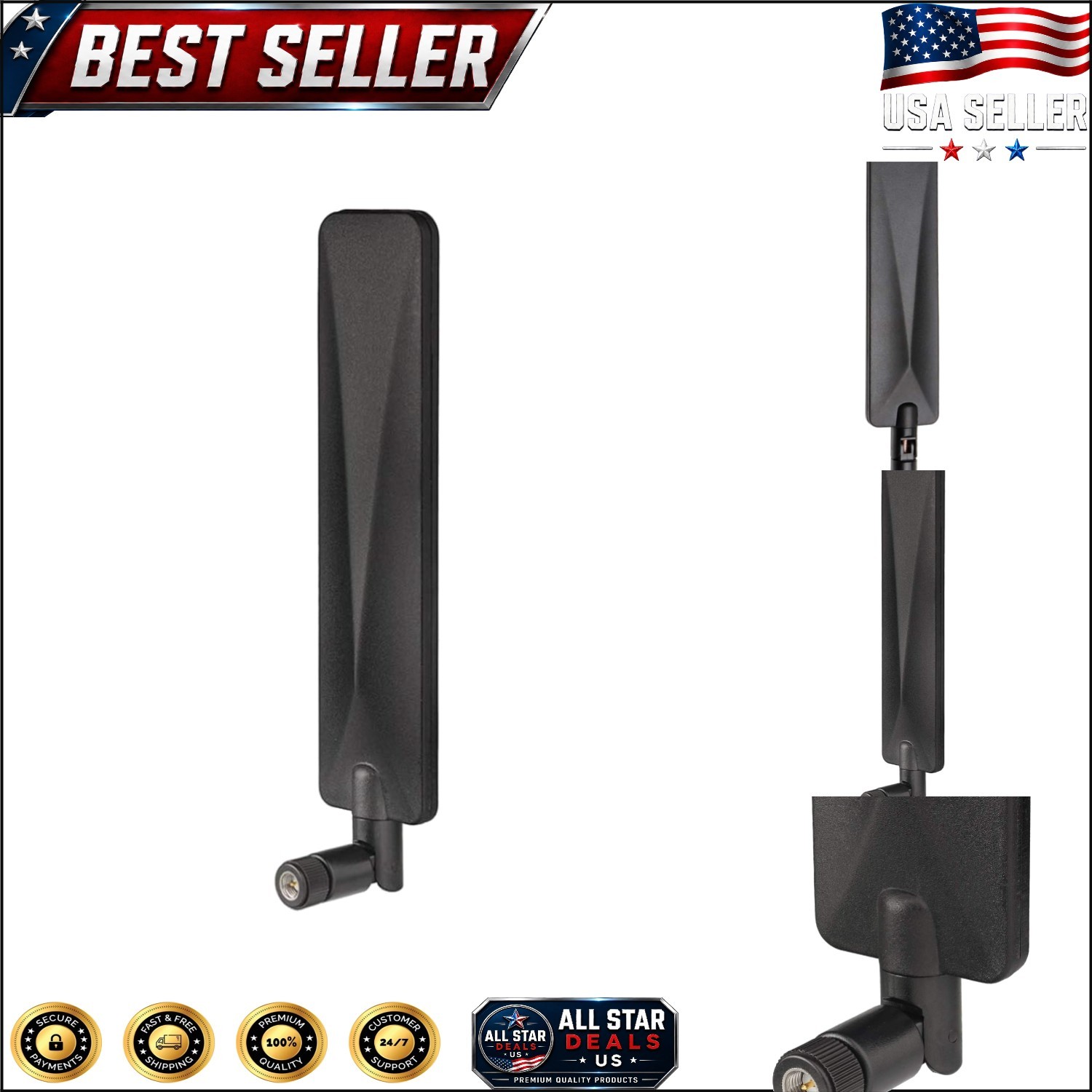 Omni-directional 4G LTE Antenna 9dBi – Perfect for Cellular Gateways and Cameras