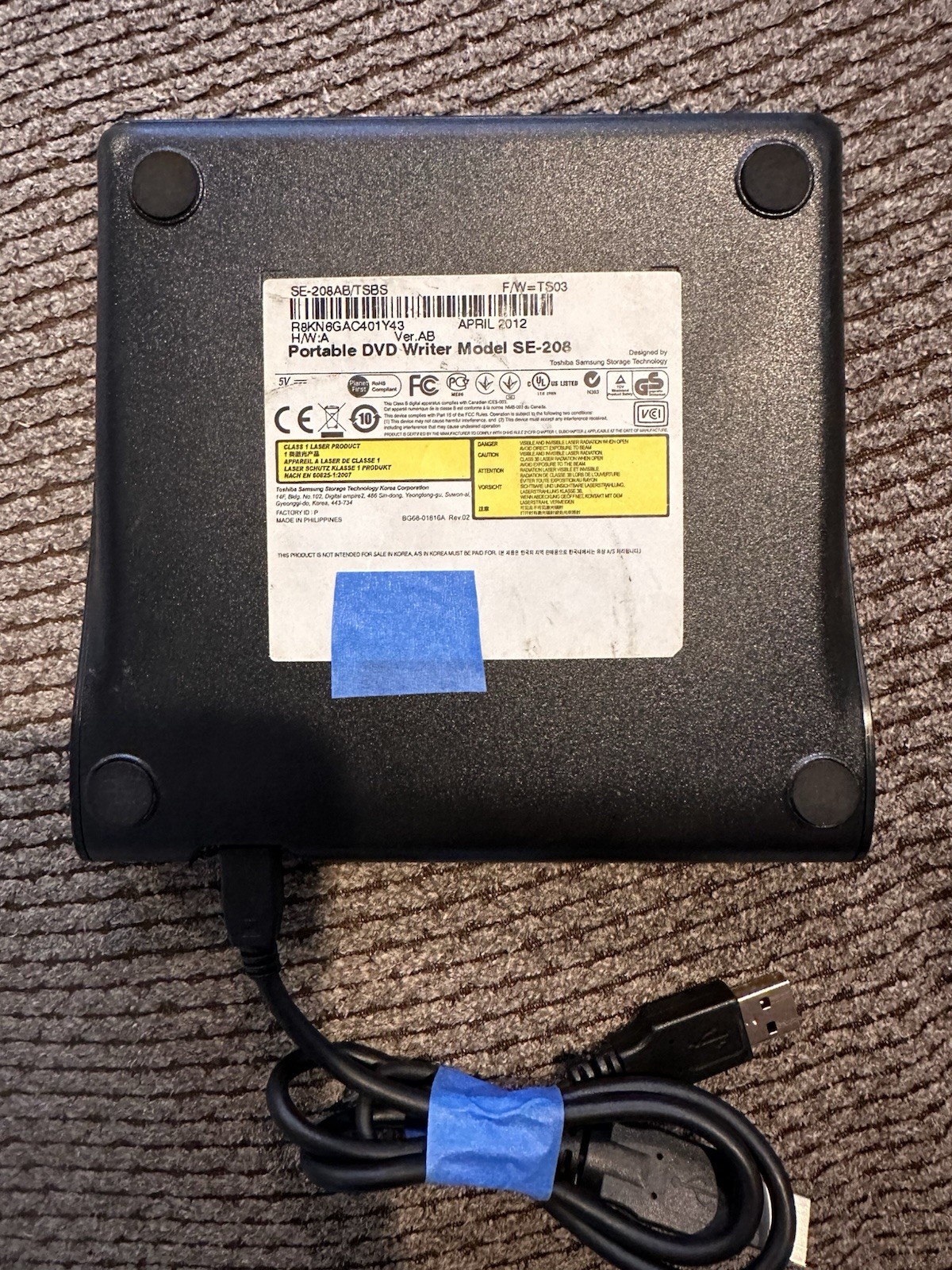 Samsung SE-208 USB External Slim