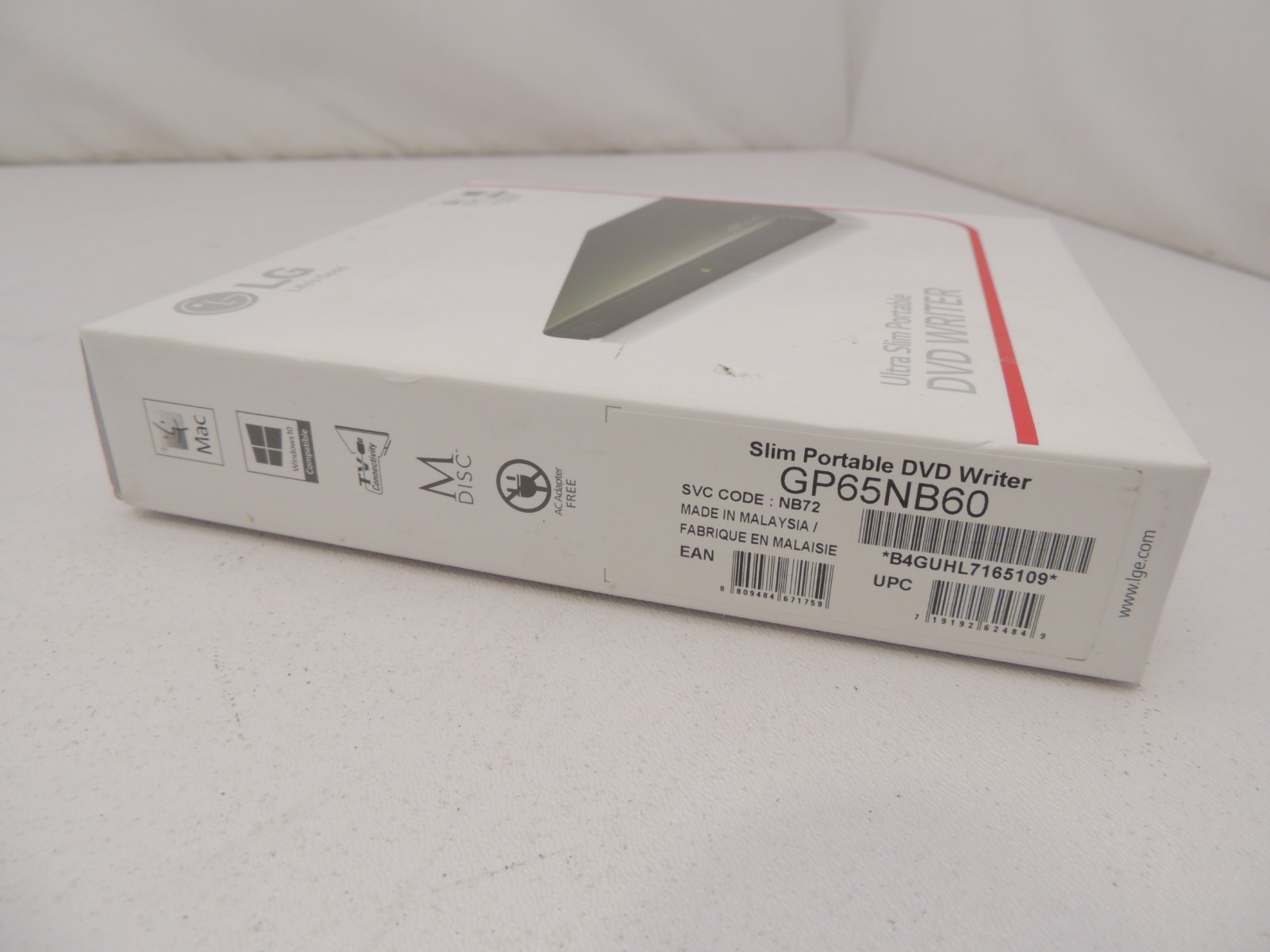 New Open LG GP65NB60 Ultra-Slim Portable External USB DVD Burner and Drive
