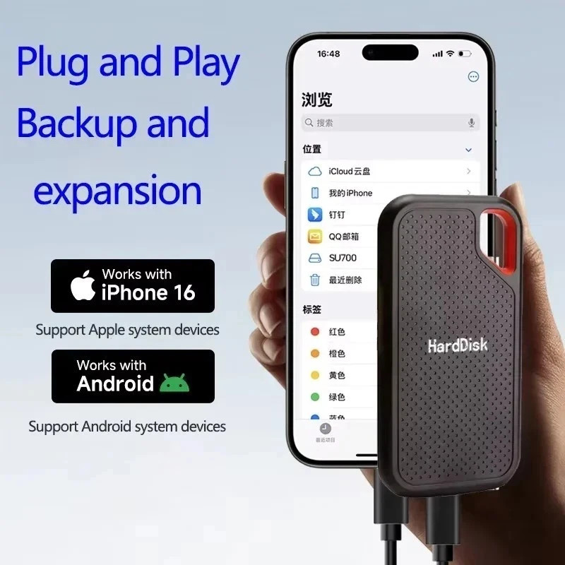 external hard drive 4tb High Speed Capacity Solid State Usb3.2 Laptop Mac And PC
