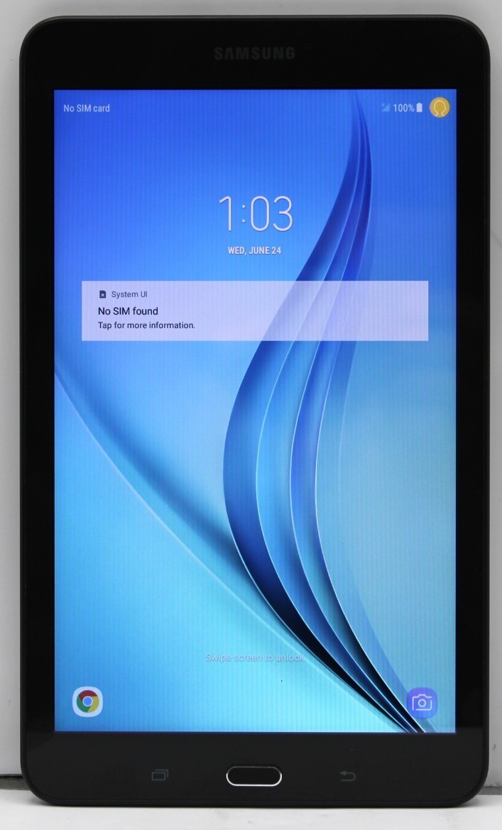 Samsung Galaxy Tab E 16GB Metallic Black Verizon UNLOCKED *USED/WIPED*