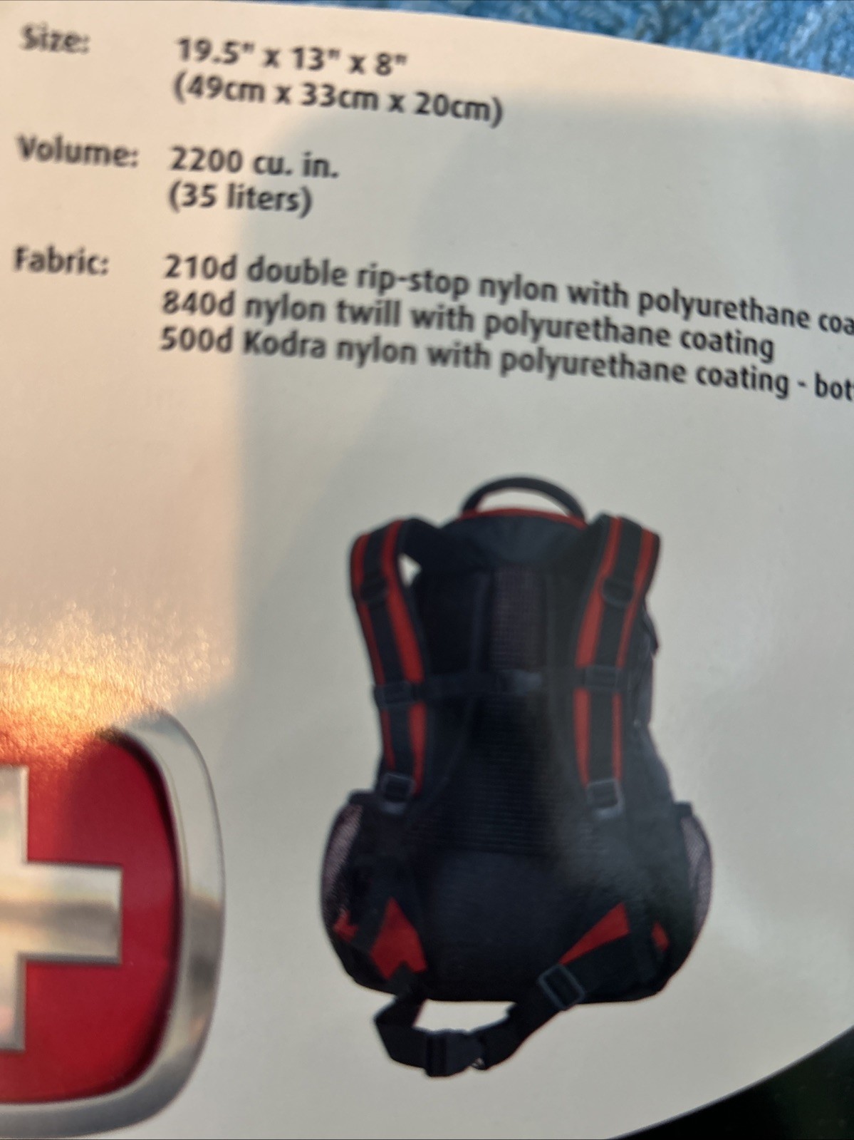 Wenger Pathfinder II Backpack Red And Black NWT