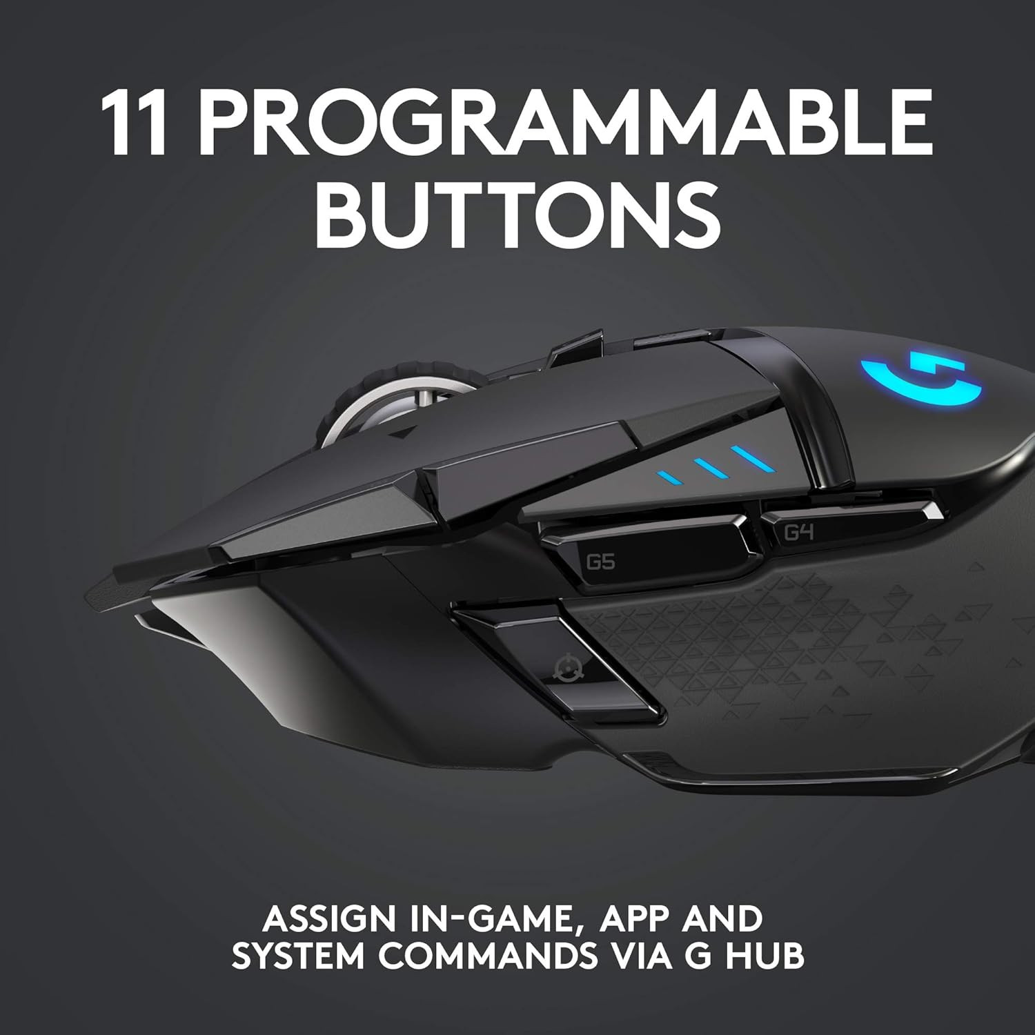 Logitech G502 Lightspeed Wireless Gaming Mouse with Hero 25K Sensor, Powerplay C