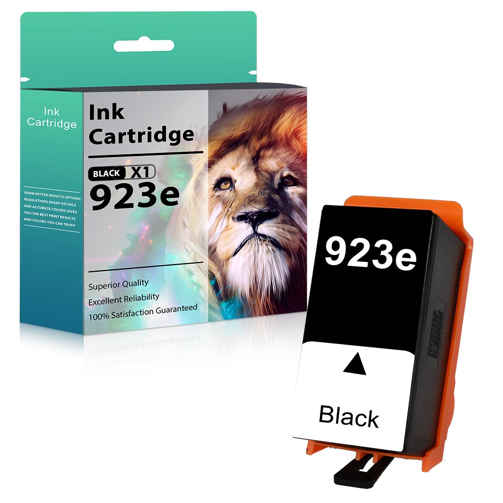 1-Pack Replacement 923e Black Ink Cartridge for HP OfficeJet Pro 8130 8120 8138e