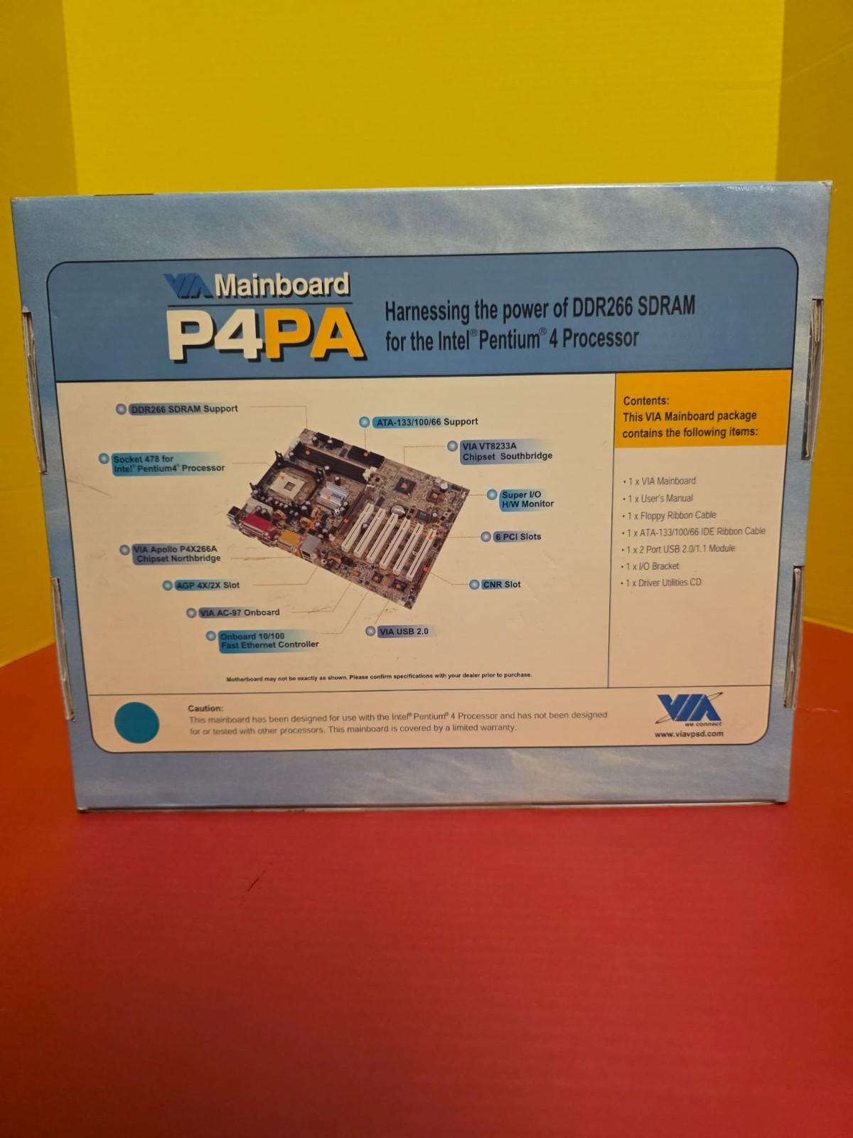 P4PA Socket 478 Processor supported VIA P4X266A AGP/PC