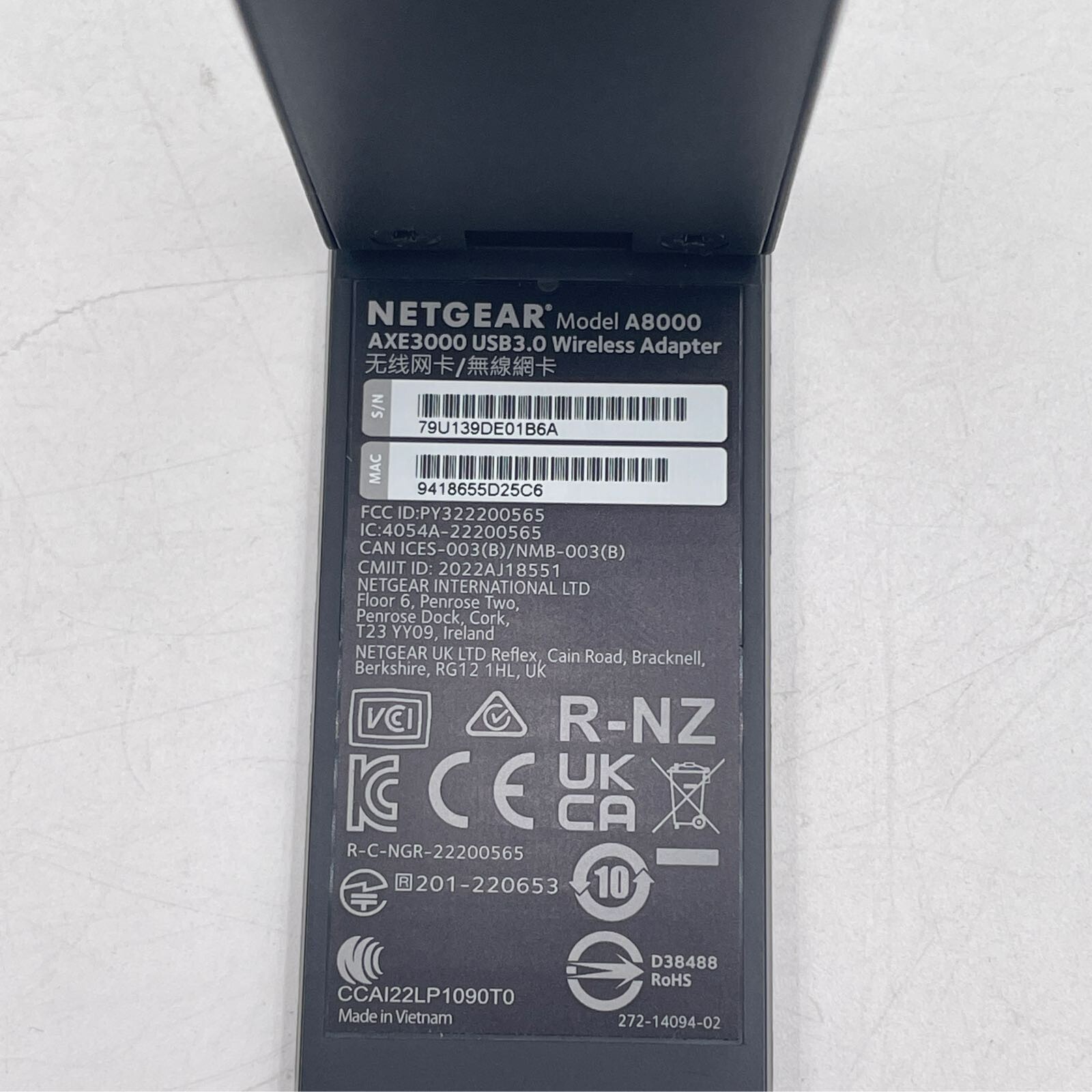 NETGEAR Nighthawk WiFi 6 or 6E USB 3.0 Adapter (A8000) – AXE3000