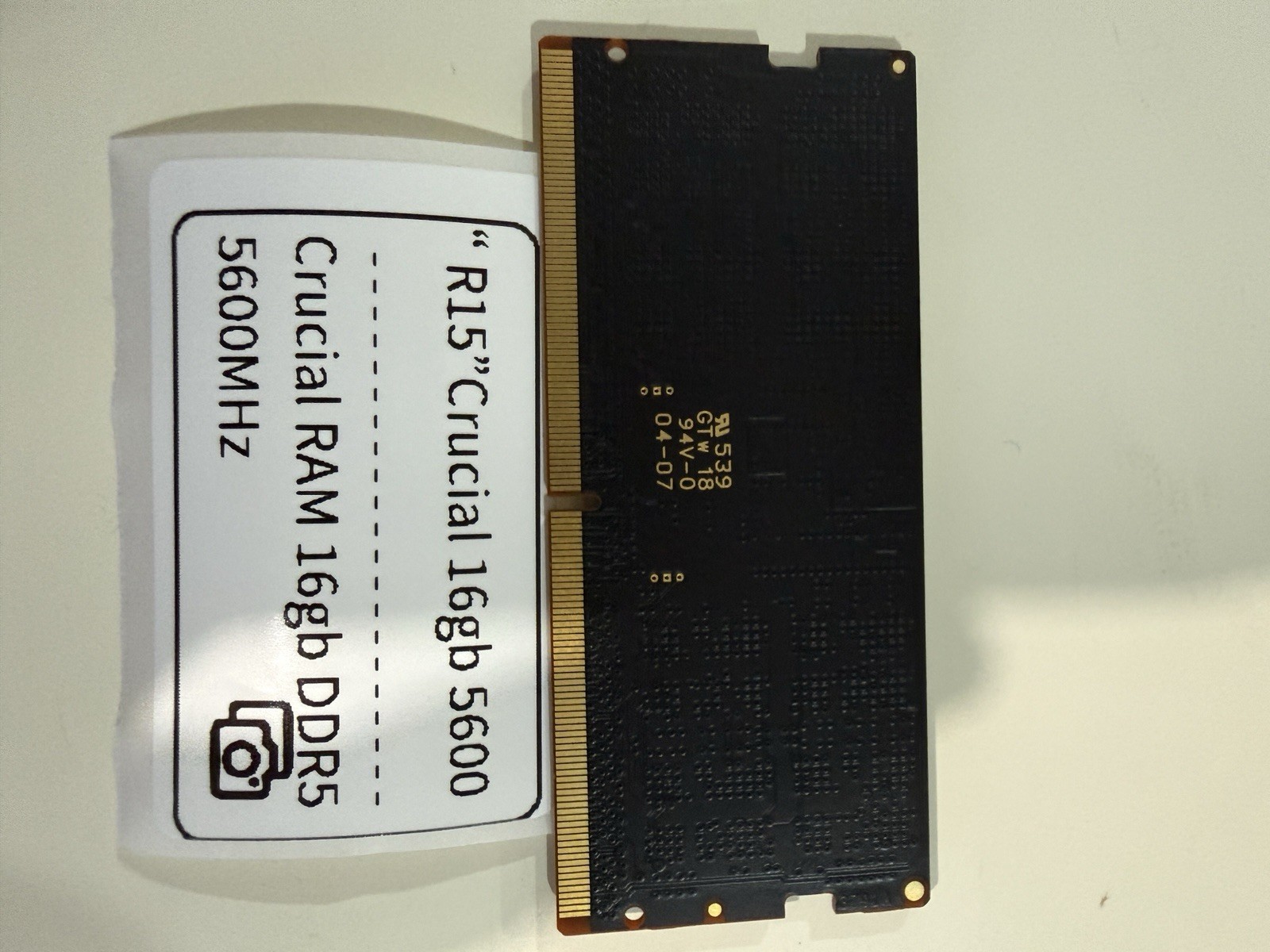 R15 Crucial RAM 16GB DDR5 5600MHz (5200MHz or 4800MHz) Memory CT16G56C46S5 READ
