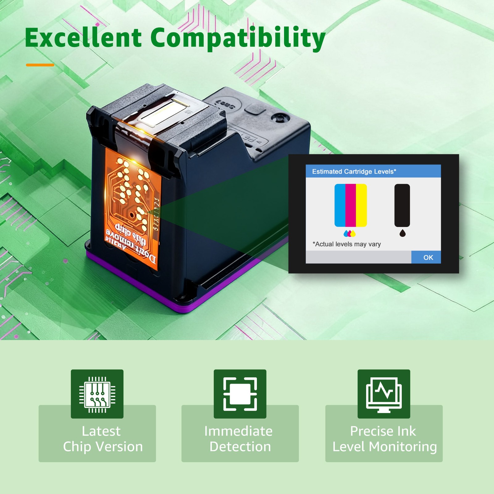 61XL 61 XL Ink Cartridges for HP 61 ENVY 4500 4501 4502 4504 5530 5531 5535 5539