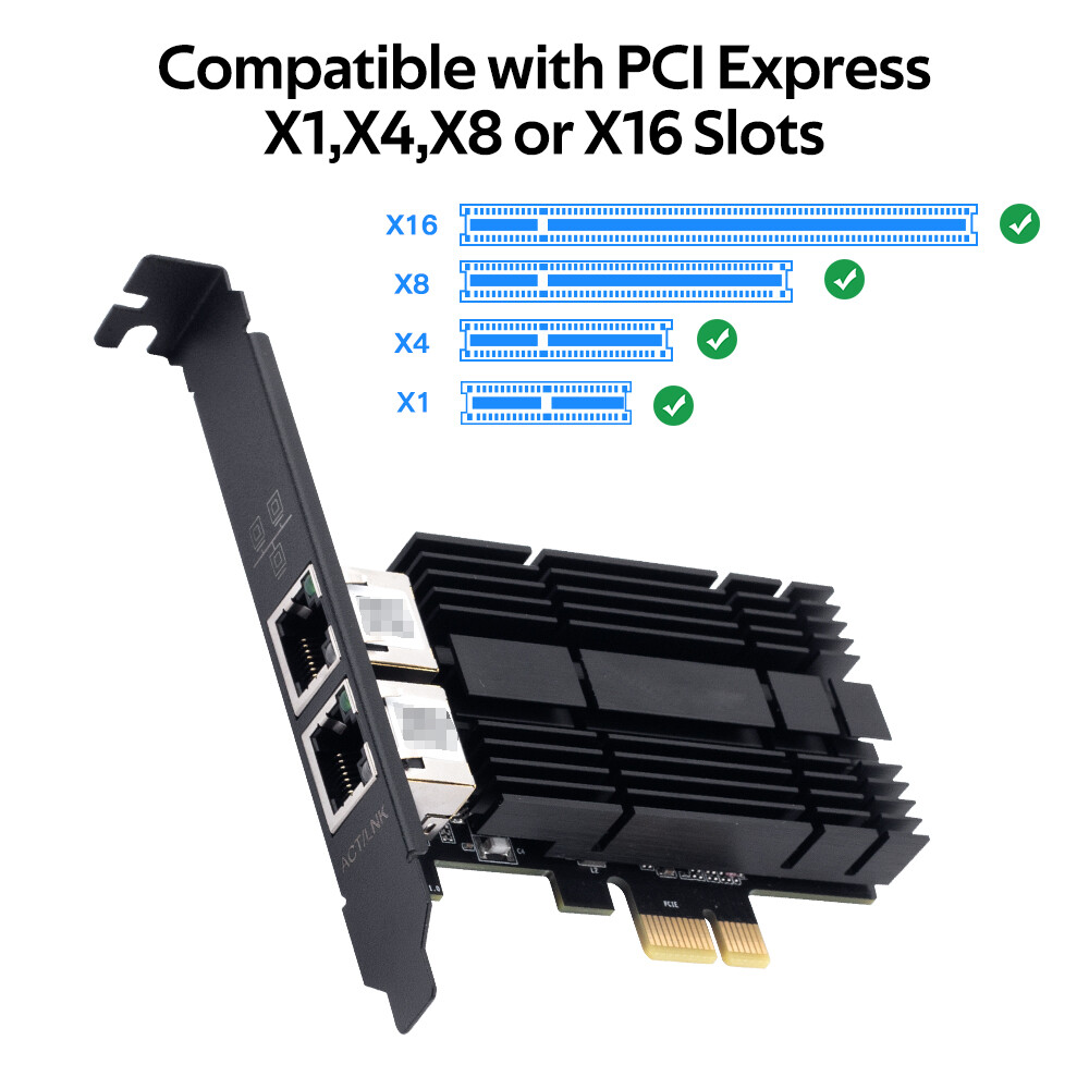 2.5G PCIE RJ45 Port Network Card Gigabit Ethernet LAN Adapter Intel I226 chipset