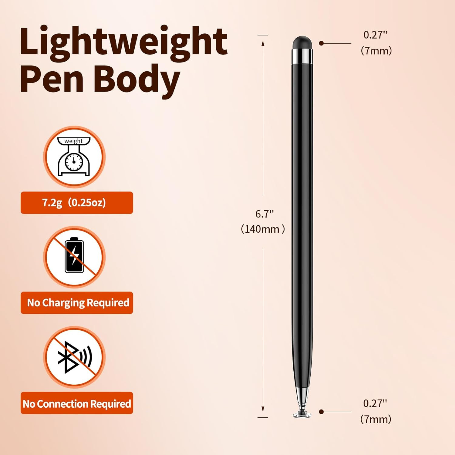 10PCS Stylus Pen for Touchscreen,Lightweight 2 in 1 Design | Stylus Pen for iPad