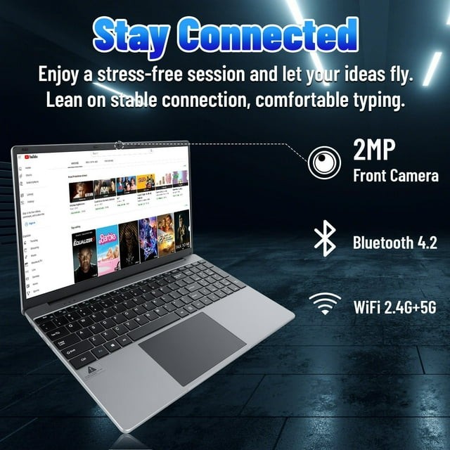 NEW 15.6 inch Laptop 16GB+512GB Windows 11 Computers Support WiFi, Bluetooth