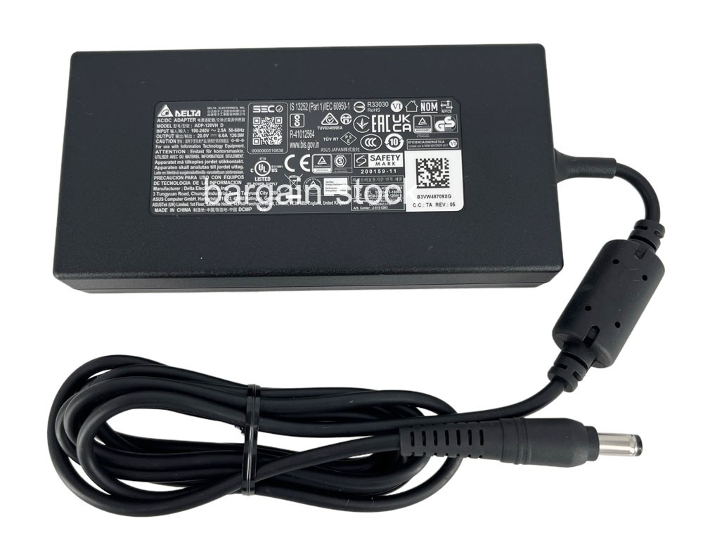 Delta 20V 6A 120W AC Adapter ADР-120VH D 5.5×2.5 mm Power Supply For Intel NUC