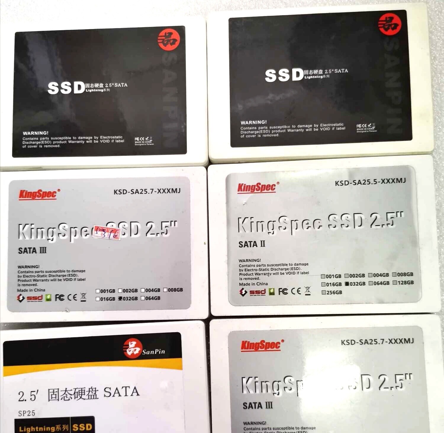 2.5in SSD Solid State Drive 30GB 32GB 60GB 64GB 120GB 128gb 240GB 256GB 512GB